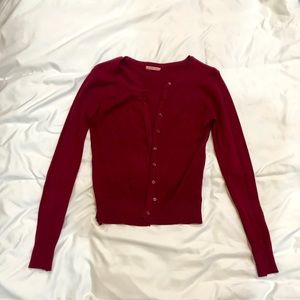 Maroon Cardigan